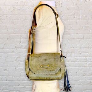 Women’s A+ Brand Olive Faux Leather Purse